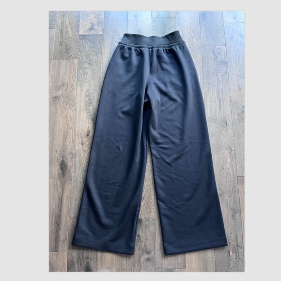 Athleta Wide Leg Sweatpants Black Size XS High Rise Lounge Pants - Picture 3 of 6